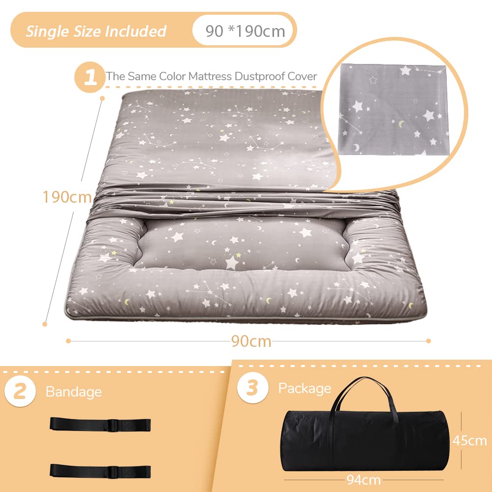 MAXYOYO Japanese Floor Mattress Futon Mattress, Constellation Printed Tatami Mat