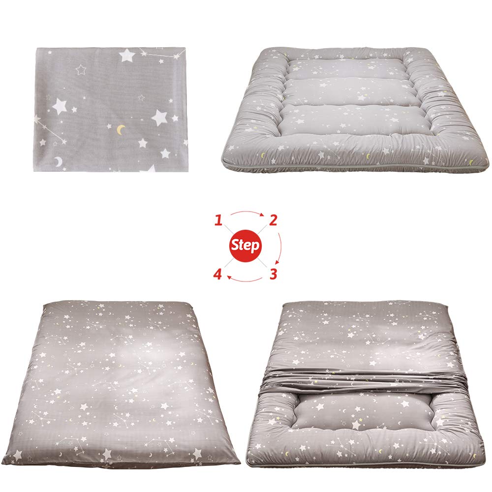 MAXYOYO Japanese Floor Mattress Futon Mattress, Constellation Printed Tatami Mat