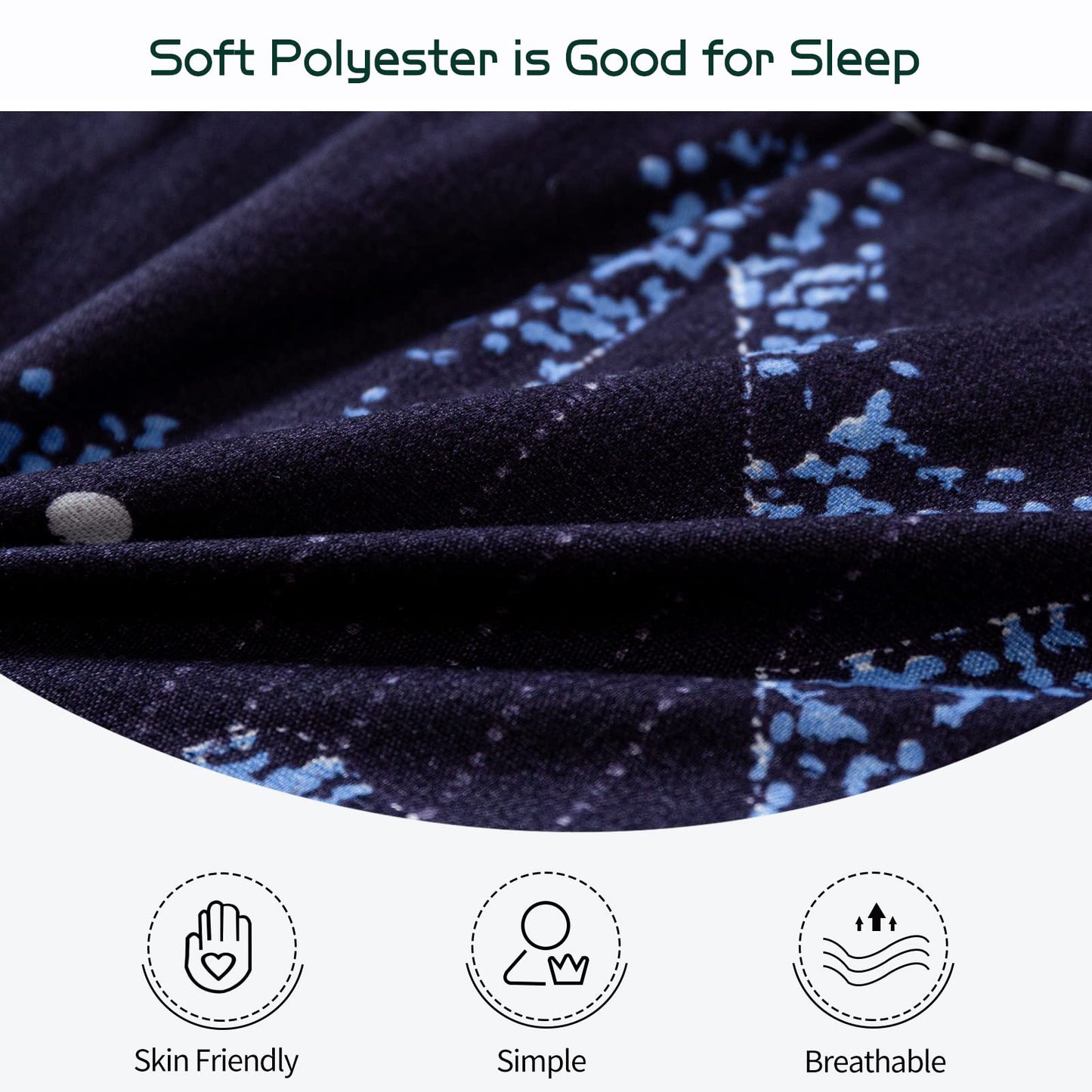 MAXYOYO Extra Thick Padded Japanese Floor Mattress, Roll Up Futon Mattress, Moon and Star Printed