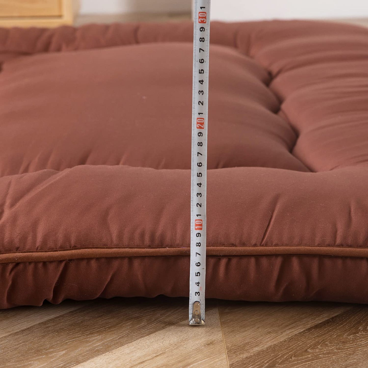 MAXYOYO Japanese Floor Mattress Futon Mattress Folding Sleeping Pad, Coffee