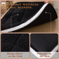 MAXYOYO Padded Sherpa Fleece Futon Mattress, Single Size Japanese Style Floor Mattress Roll Up Mattress, Black