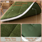 MAXYOYO Padded Sherpa Fleece Futon Mattress Japanese Style Floor Mattress Roll Up Mattress, Green