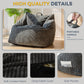 MAXYOYO Cord Bean Bag Chair for Adult, Living Room Furniture Large Corduroy Lazy Puff Chairs (Charcoal Grey)