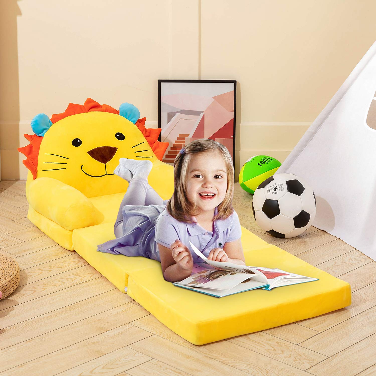 MAXYOYO Kids Fold Out Chair - Lion – maxyoyouk