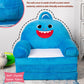 MAXYOYO Kids Fold Out Chair - Cute Folding Sofa Bed Couch Armchair for Playroom Bedroom (Shark)