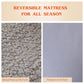 MAXYOYO Sherpa Fleece Floor Mattress Futon Mattress,Grey Japanese Style Roll Up Mattress