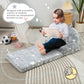 MAXYOYO Kids Fold Out Chair - Cute Folding Sofa Bed Couch Armchair for Playroom Bedroom (Moon Star)