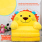 MAXYOYO Kids Fold Out Chair - Cute Folding Sofa Bed Couch Armchair for Playroom Bedroom (Lion)