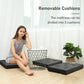 MAXYOYO Portable Folding Mattress, single futon mattress, Tri-fold Mattress with Memory Foam, Dark Gray