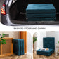 MAXYOYO Portable Folding Mattress, single futon mattress, Tri-fold Mattress with Memory Foam, Bluestone