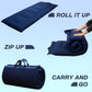MAXYOYO Portable Foldable Futon Mattress, Foam Mattress Pad with Handle and Zipper, Navy