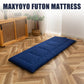 MAXYOYO Portable Foldable Futon Mattress, Foam Mattress Pad with Handle and Zipper, Navy