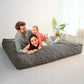 MAXYOYO Bean Bag Bed - Convertible Folds from Bed To Bean Bag Chair - Large Bean Bag with Soft Cover (Charcoal Gray)